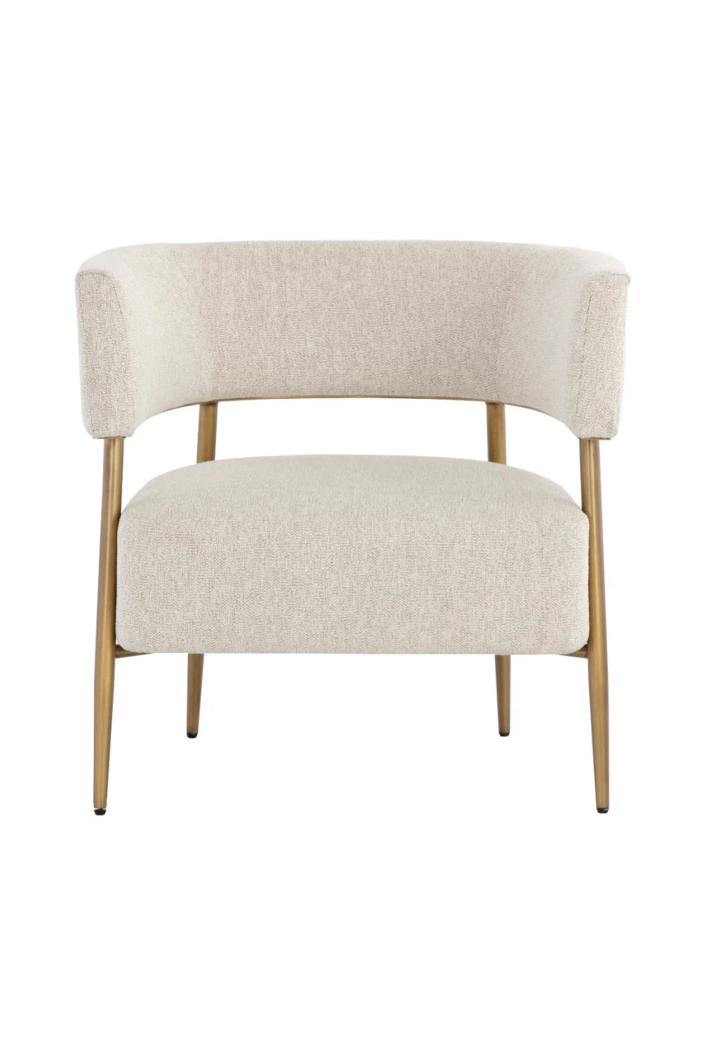 Luxury Antique Brass Lounge Chair Modern Italian Style for Villa
