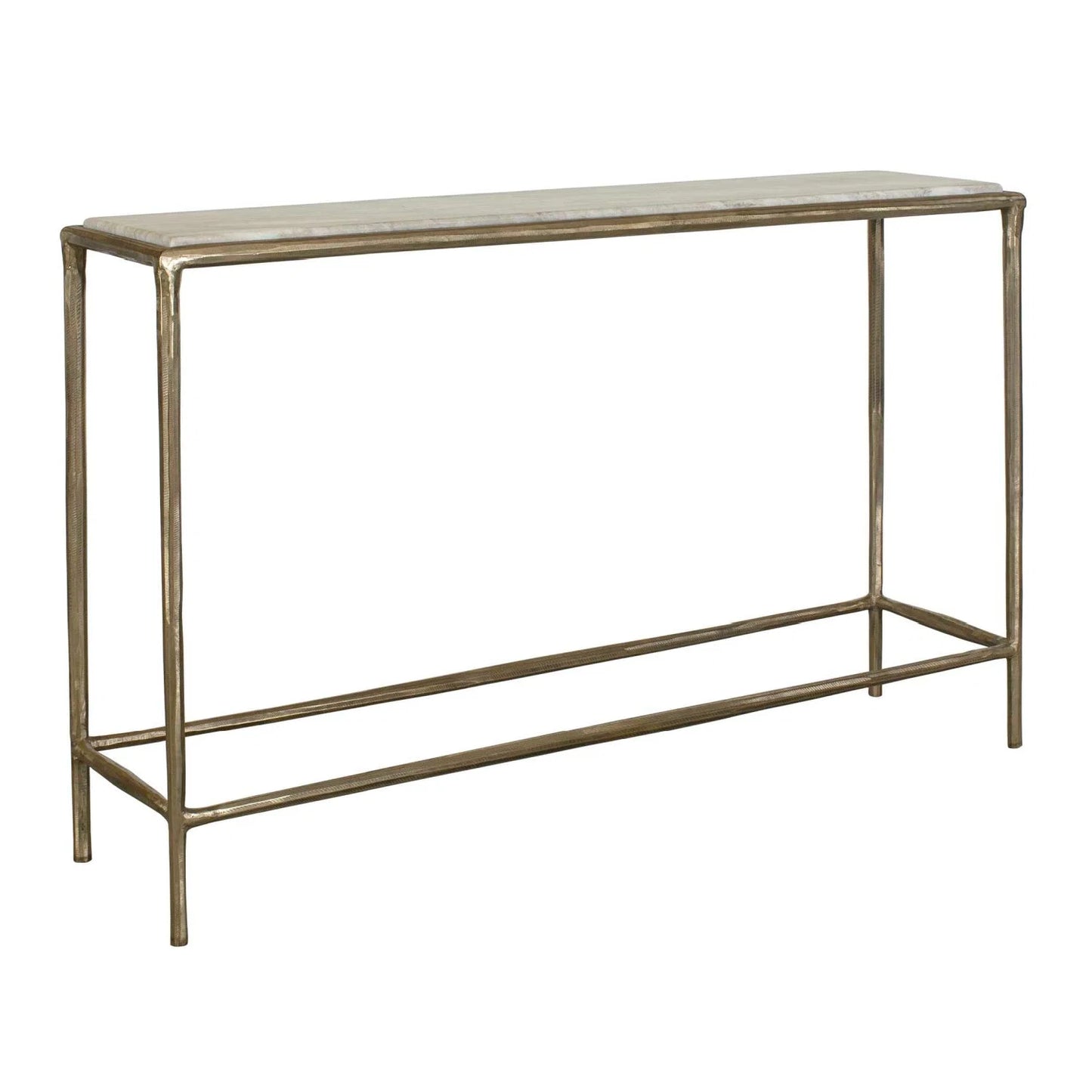 Luxury Antique Brass Marble Console Table Modern Italian Style for Villa
