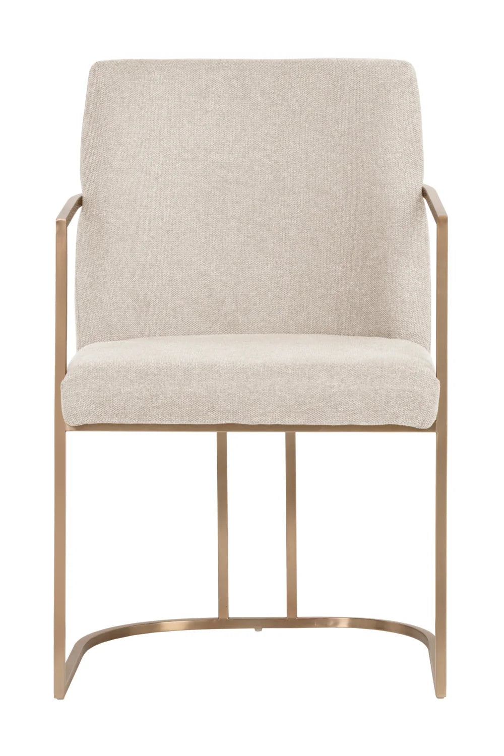 Luxury Antique Brass Modern Dining Armchair European Style for Villa