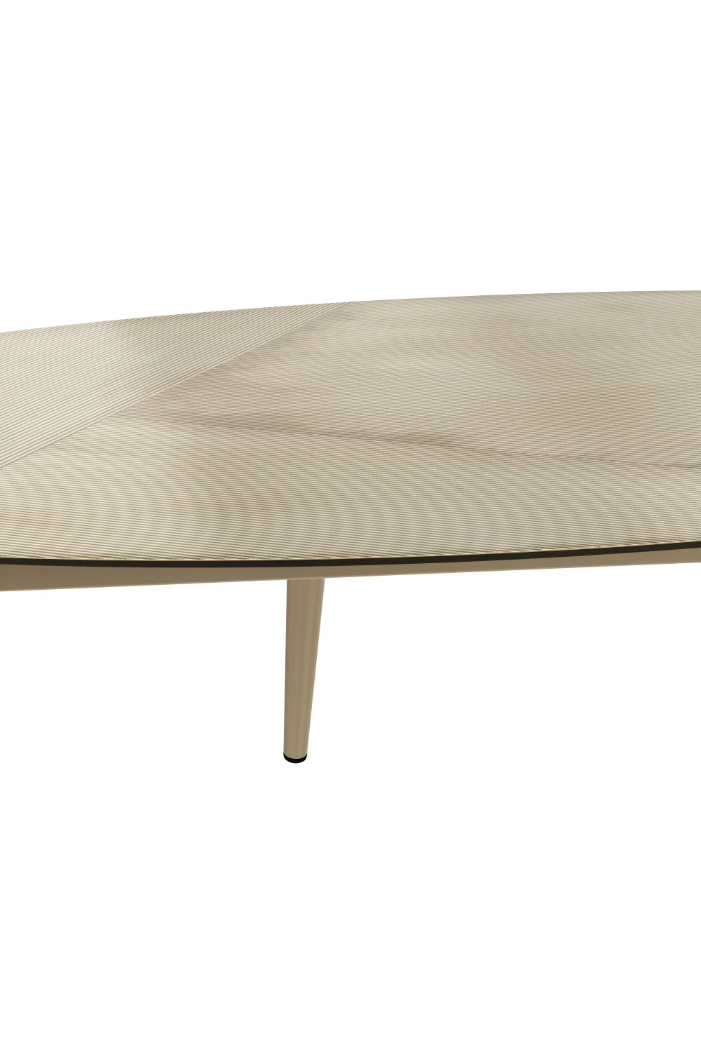 Luxury Antique Brass Oval Coffee Table Modern Italian Style for Villa