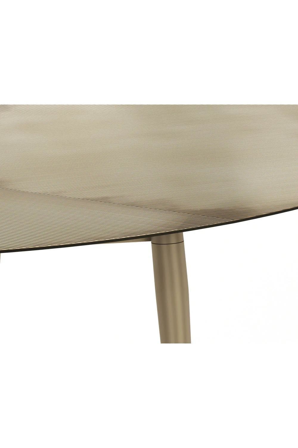 Luxury Antique Brass Oval Coffee Table Modern Italian Style for Villa