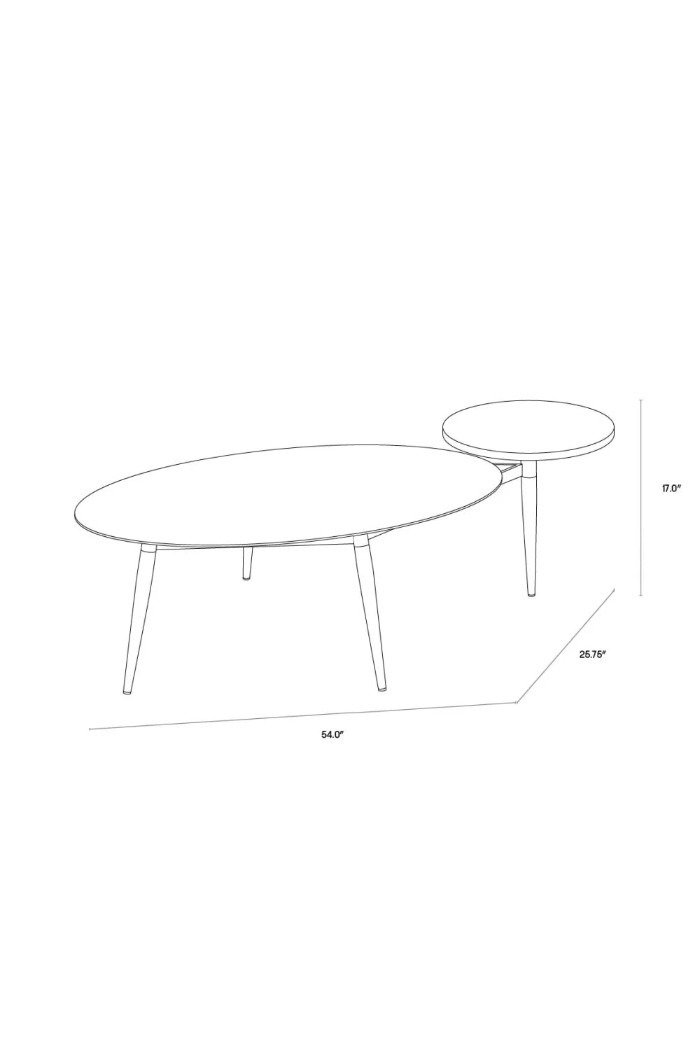 Luxury Antique Brass Oval Coffee Table Modern Italian Style for Villa