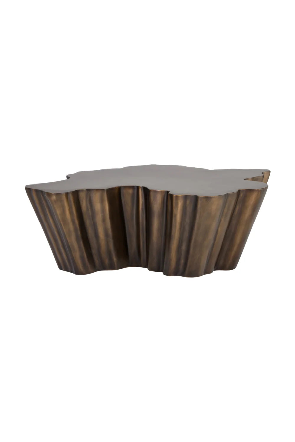 Luxury Antique Bronze Freeform Coffee Table Modern Italian Style for Villa