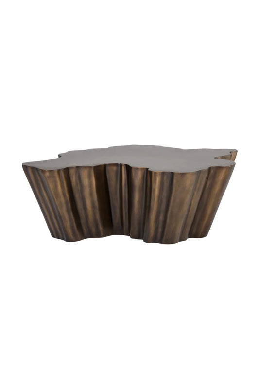 Luxury Antique Bronze Freeform Coffee Table Modern Italian Style for Villa