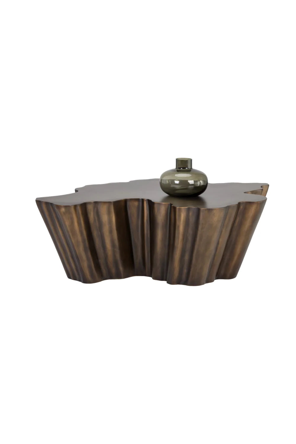 Luxury Antique Bronze Freeform Coffee Table Modern Italian Style for Villa