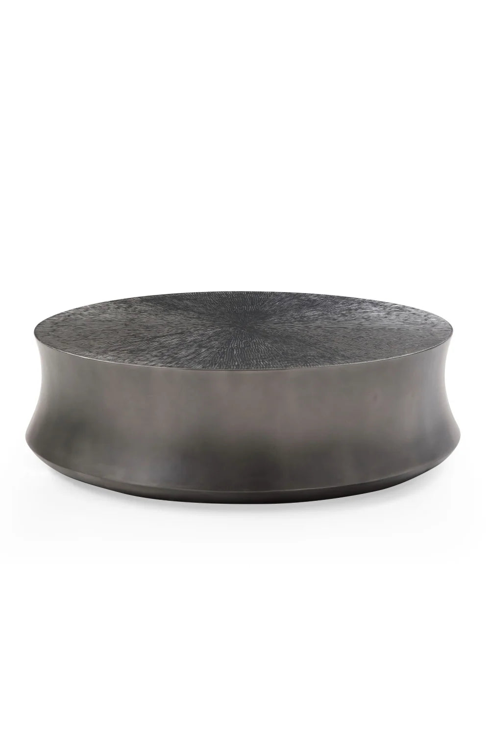 Luxury Antique Gray Round Coffee Table Modern Italian Style for Villa