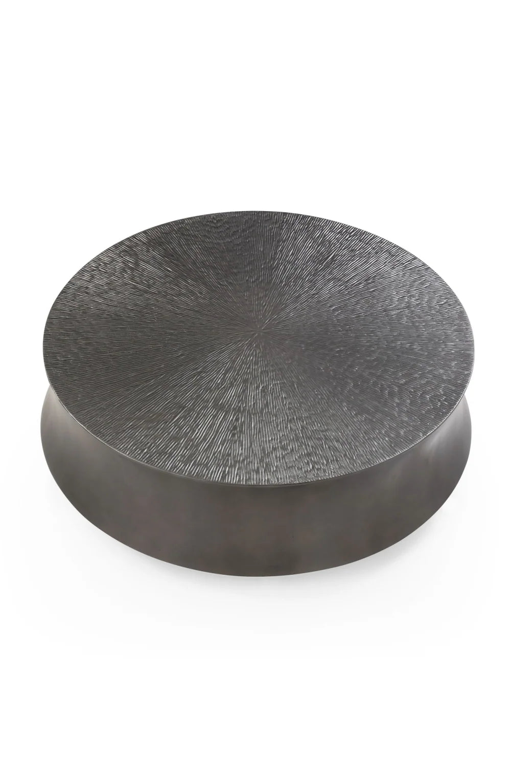 Luxury Antique Gray Round Coffee Table Modern Italian Style for Villa