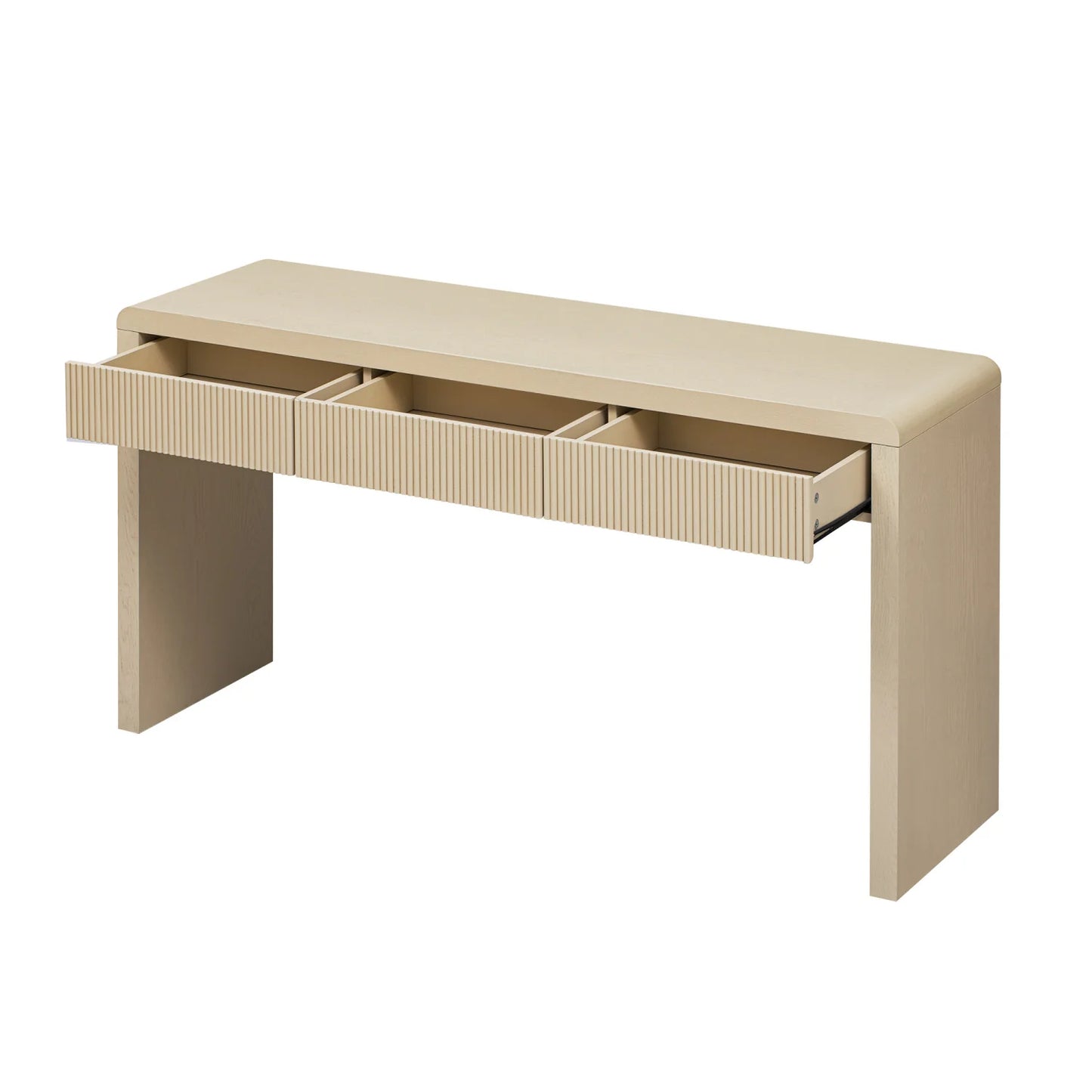 Luxury Apricot Rustic Wood Console Table Modern Italian Style for Villa