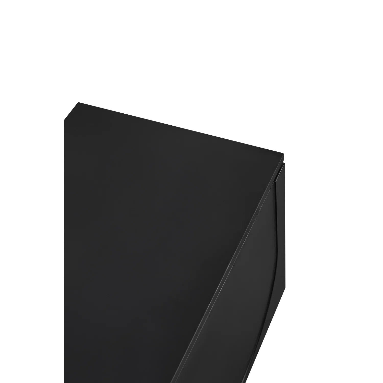 Luxury Arch Black Wood TV Stand Modern Italian Style for Villa