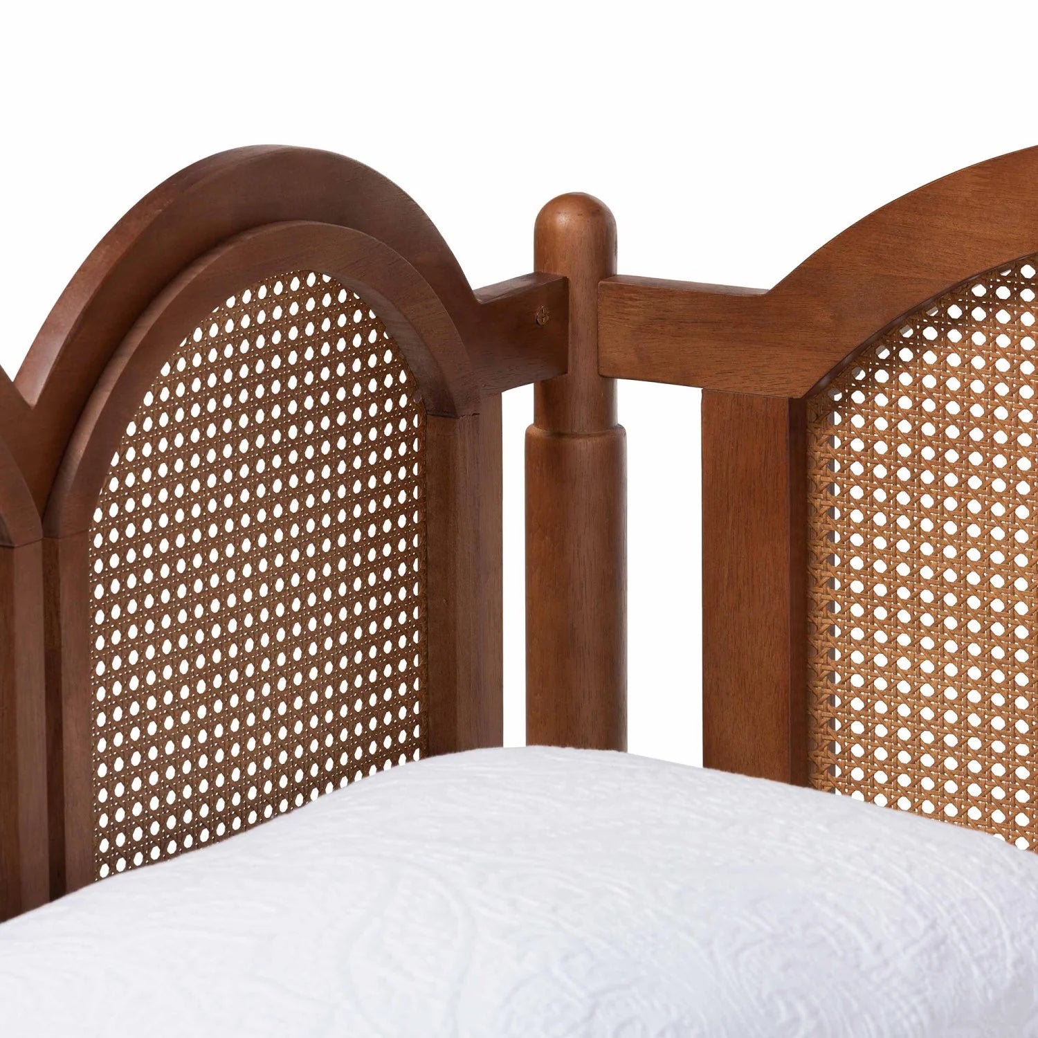 Luxury Arched Rattan Daybed Modern Italian Style for Villa