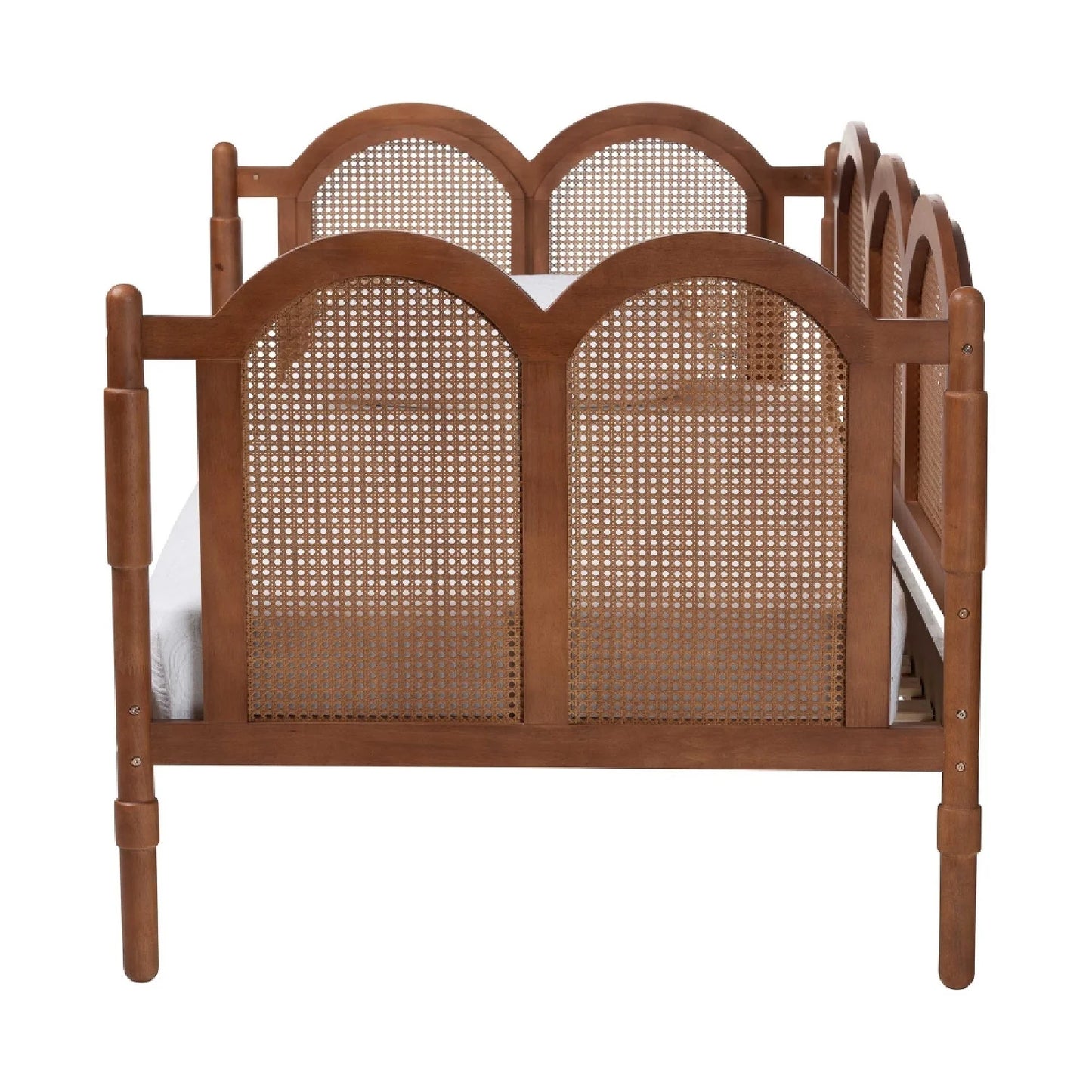Luxury Arched Rattan Daybed Modern Italian Style for Villa