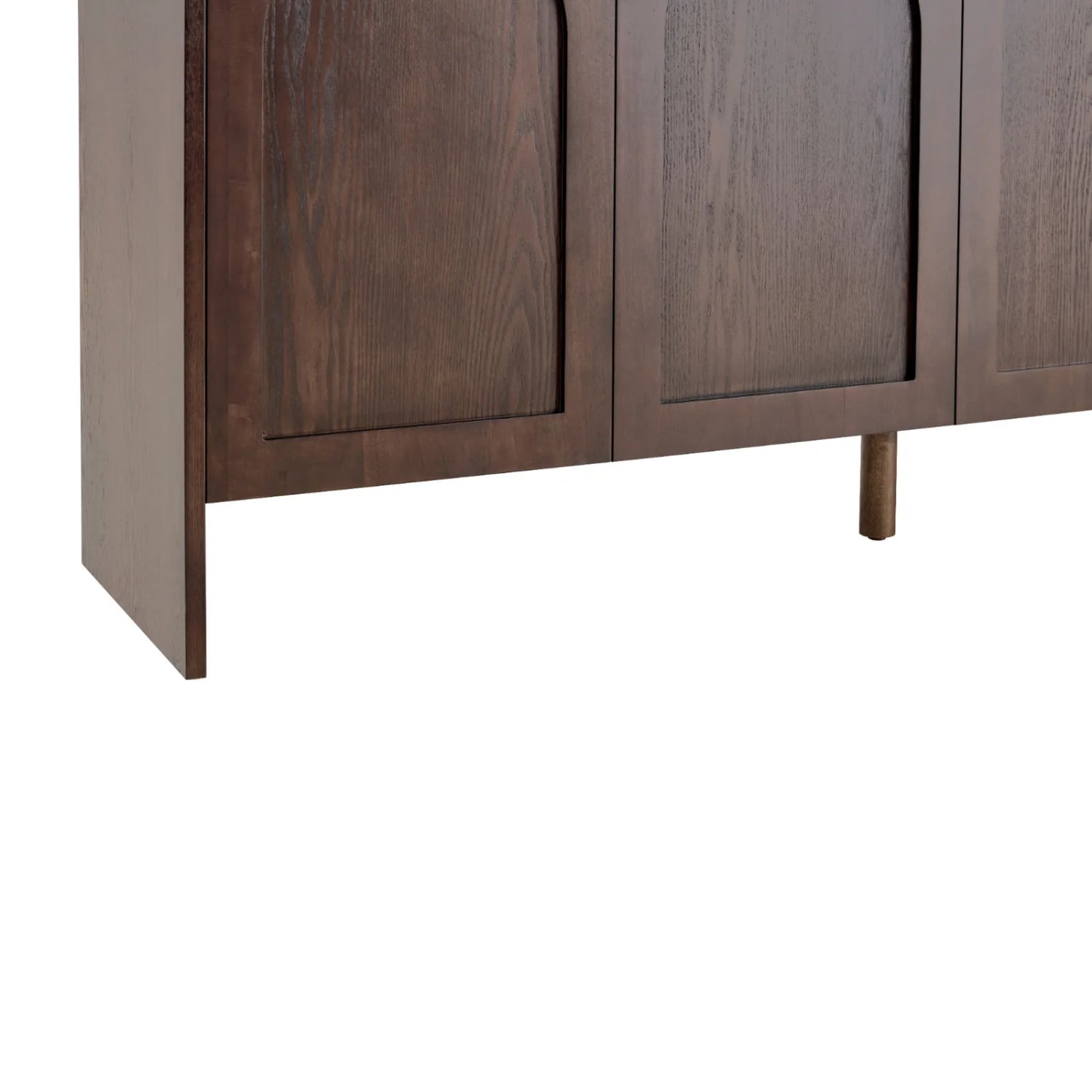 Luxury Arched Wood 4-Door Sideboard European Style for Villa