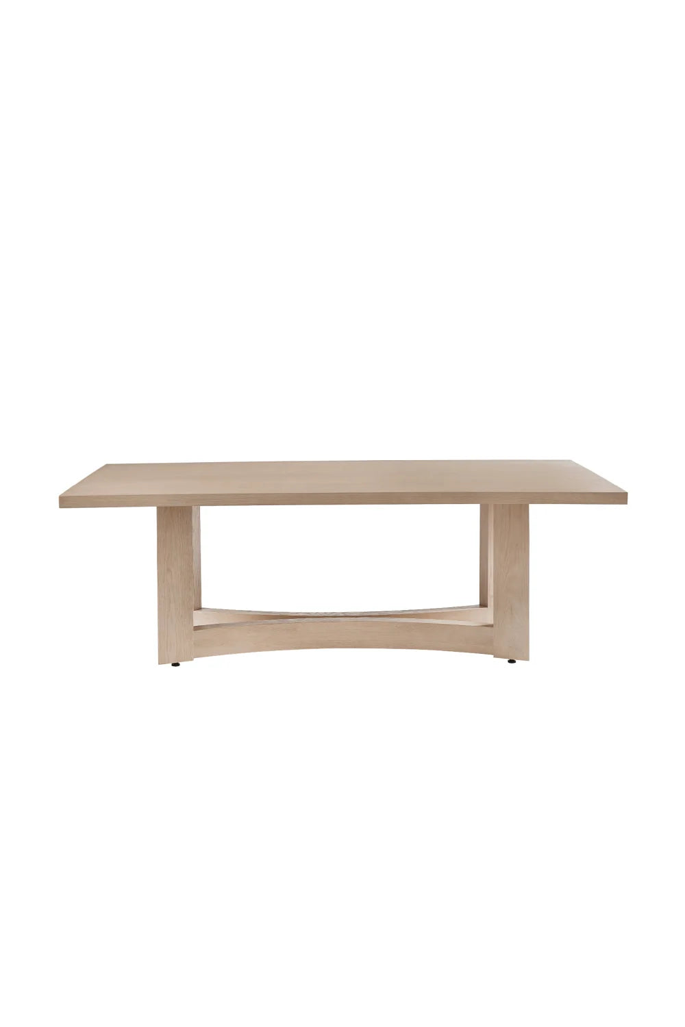 Luxury Arezza Light Washed Oak Dining Table Modern Italian Style for Villa