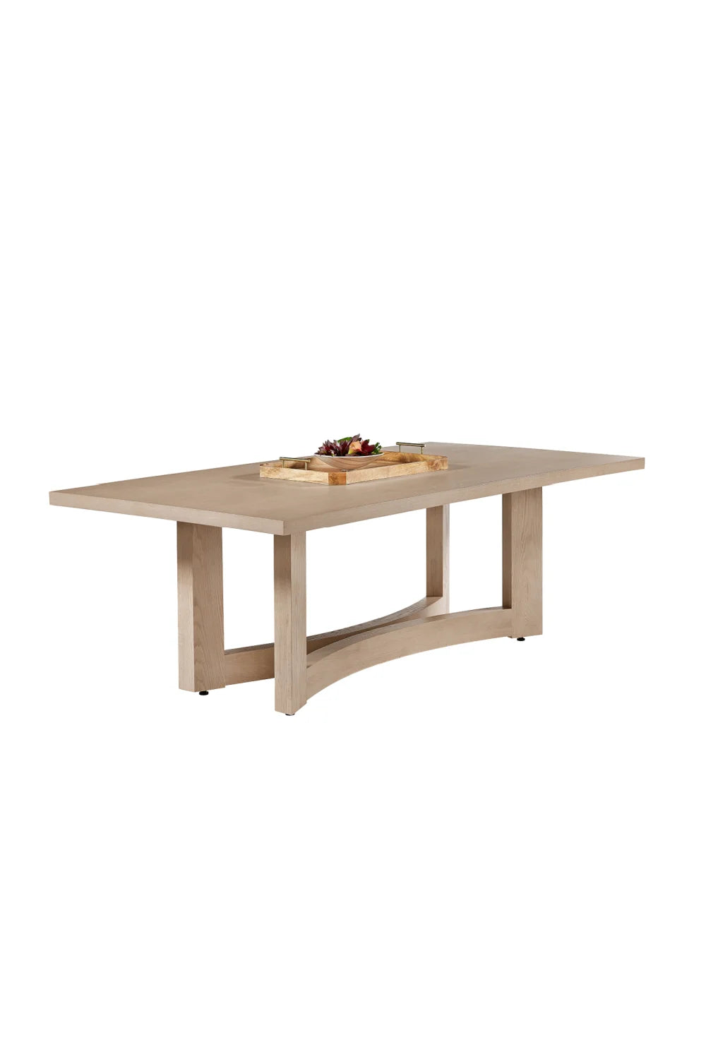 Luxury Arezza Light Washed Oak Dining Table Modern Italian Style for Villa