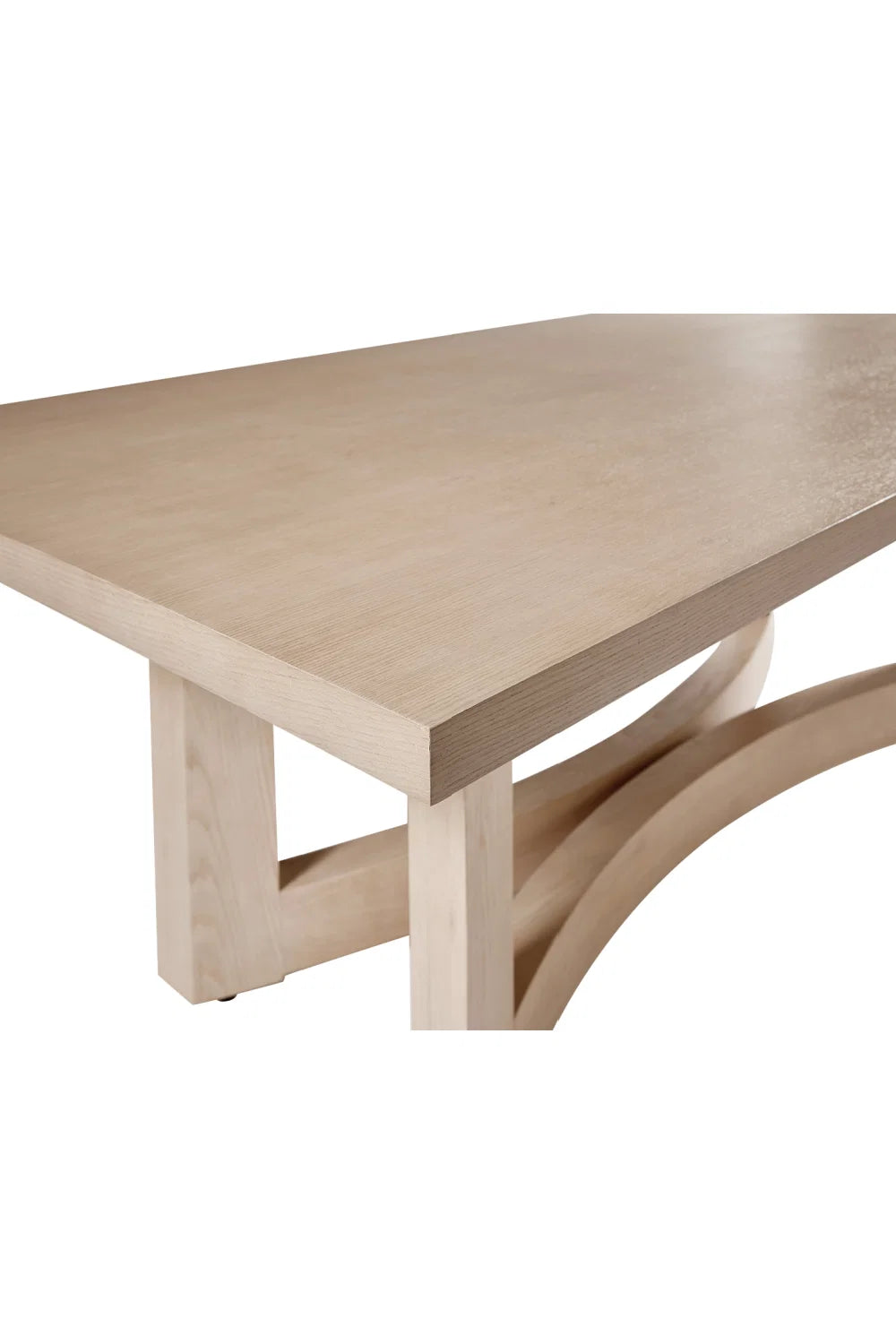 Luxury Arezza Light Washed Oak Dining Table Modern Italian Style for Villa