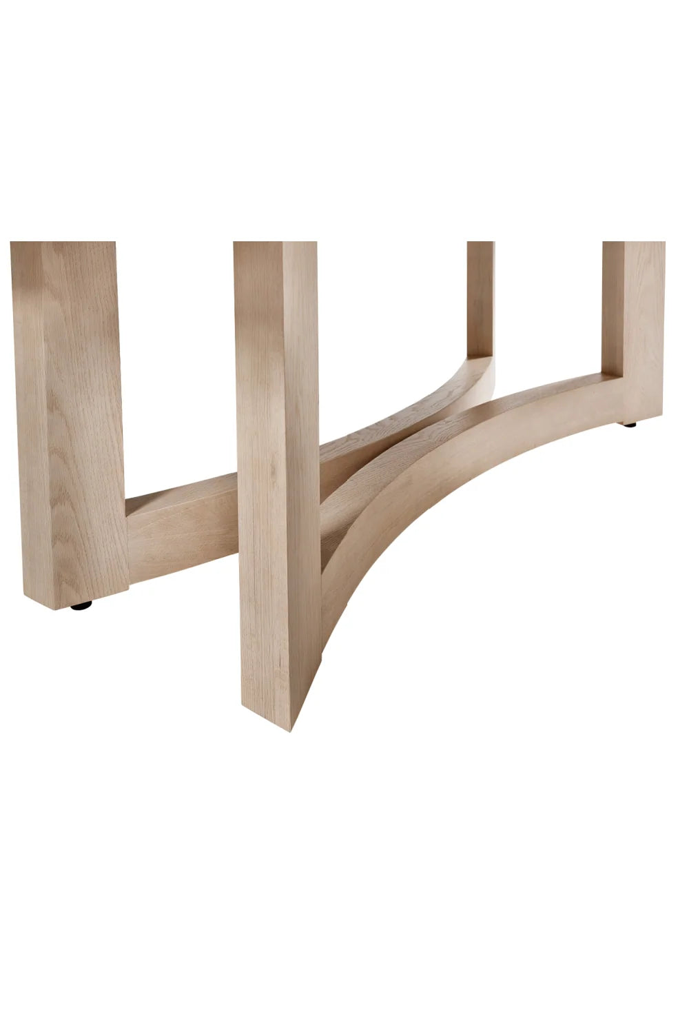 Luxury Arezza Light Washed Oak Dining Table Modern Italian Style for Villa