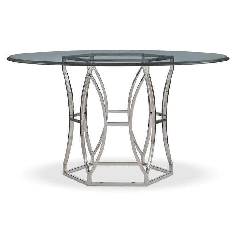 Luxury Argent Dining Table Modern Italian Style for Villa
