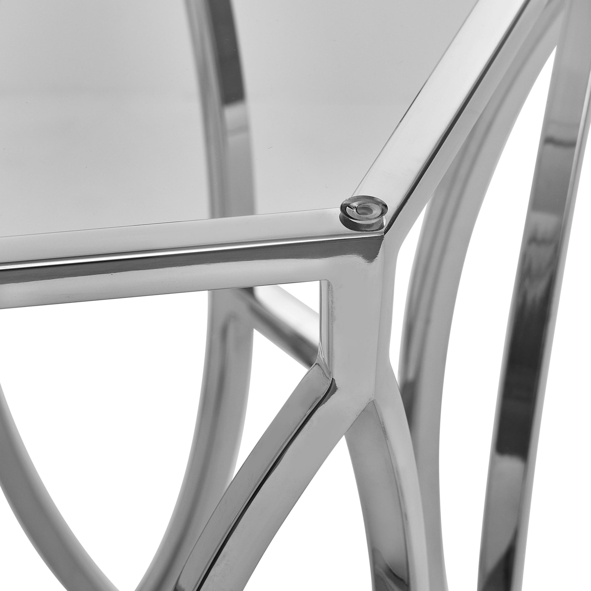 Luxury Argent Dining Table Modern Italian Style for Villa