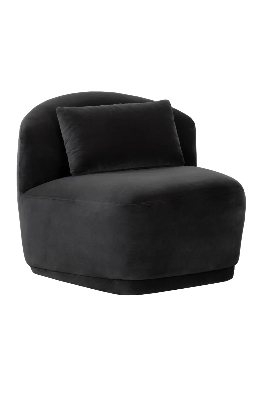 Luxury Armless Swivel Lounge Chair Modern Italian Style for Villa