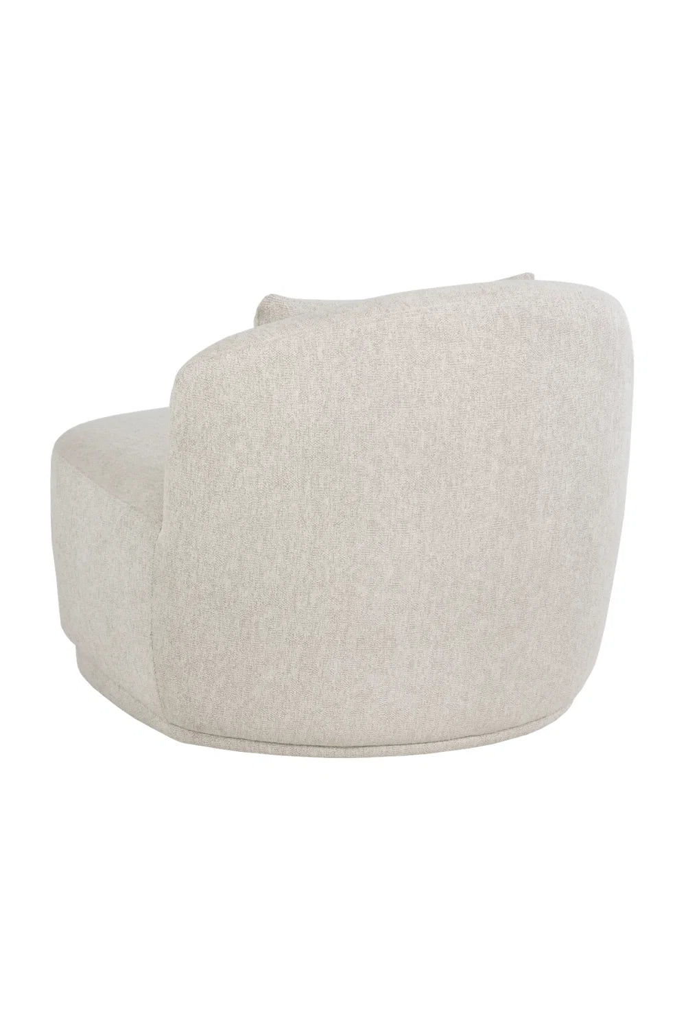 Luxury Armless Swivel Lounge Chair Modern Italian Style for Villa