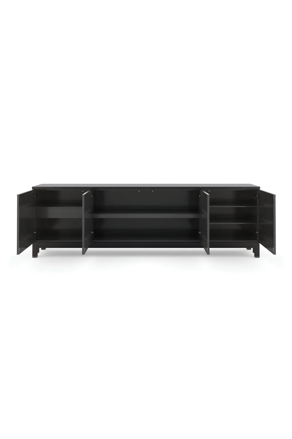 Luxury Art Printed 4-Door Sideboard European Style for Villa