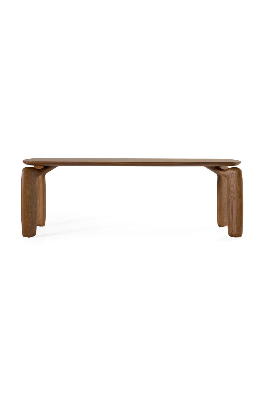 Luxury Ash Veneer Rectangular Dining Table Modern Italian Style for Villa