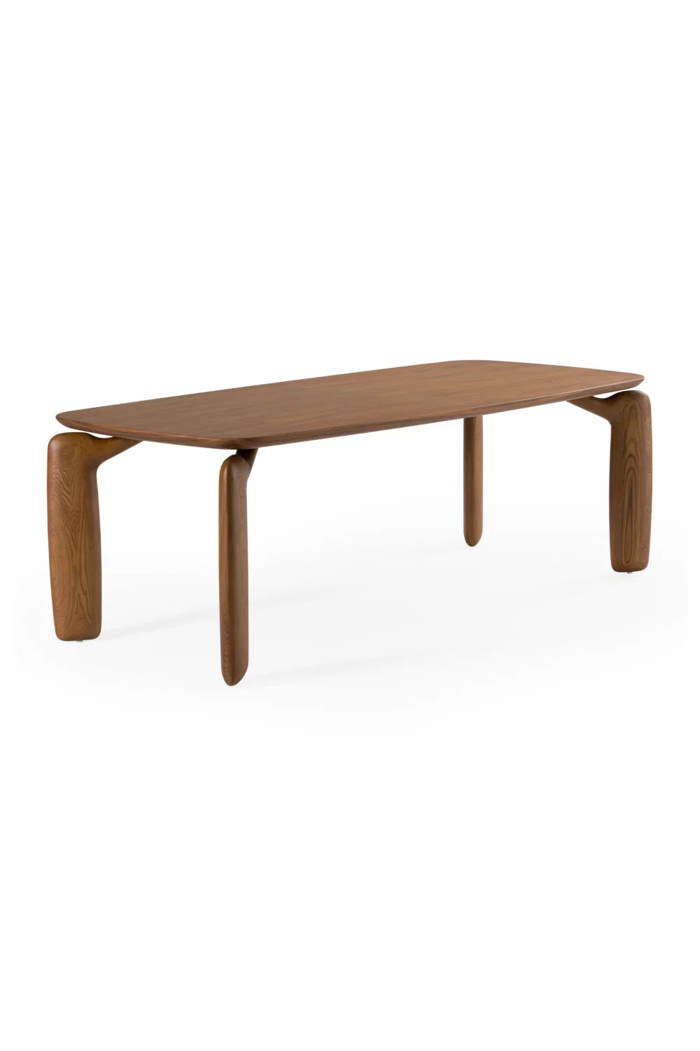 Luxury Ash Veneer Rectangular Dining Table Modern Italian Style for Villa