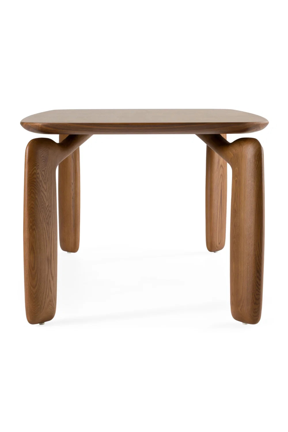 Luxury Ash Veneer Rectangular Dining Table Modern Italian Style for Villa