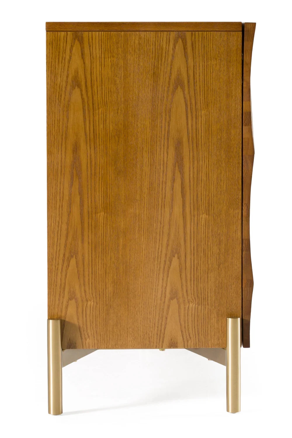 Luxury Ash Wood 4-Door Sideboard European Style for Villa
