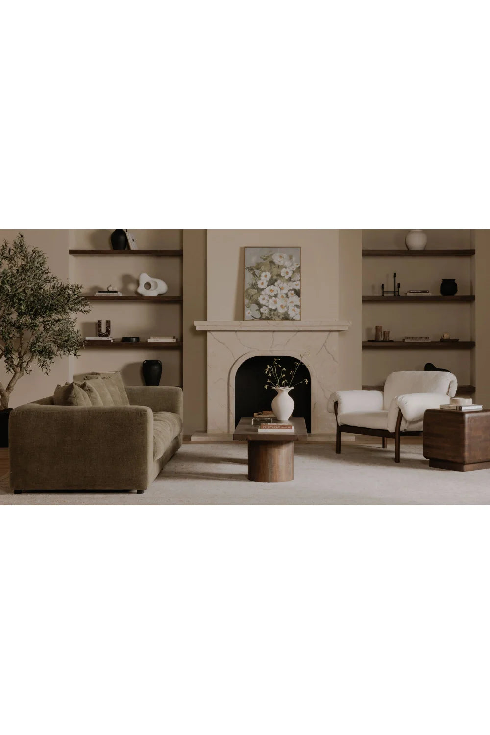 Luxury Ash Wood Lounge Chair Modern Italian Style for Villa