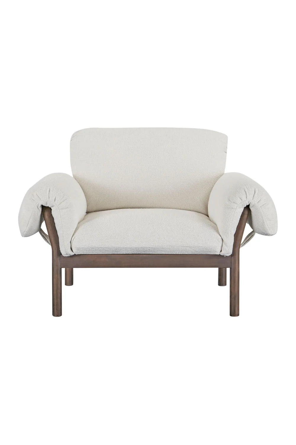 Luxury Ash Wood Lounge Chair Modern Italian Style for Villa