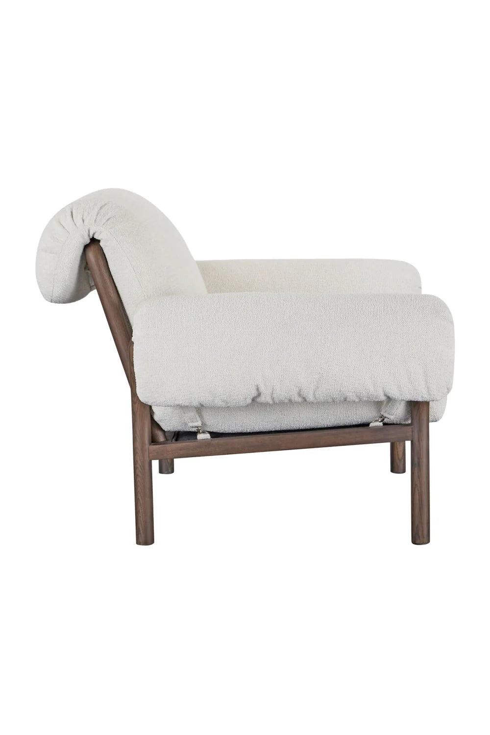 Luxury Ash Wood Lounge Chair Modern Italian Style for Villa