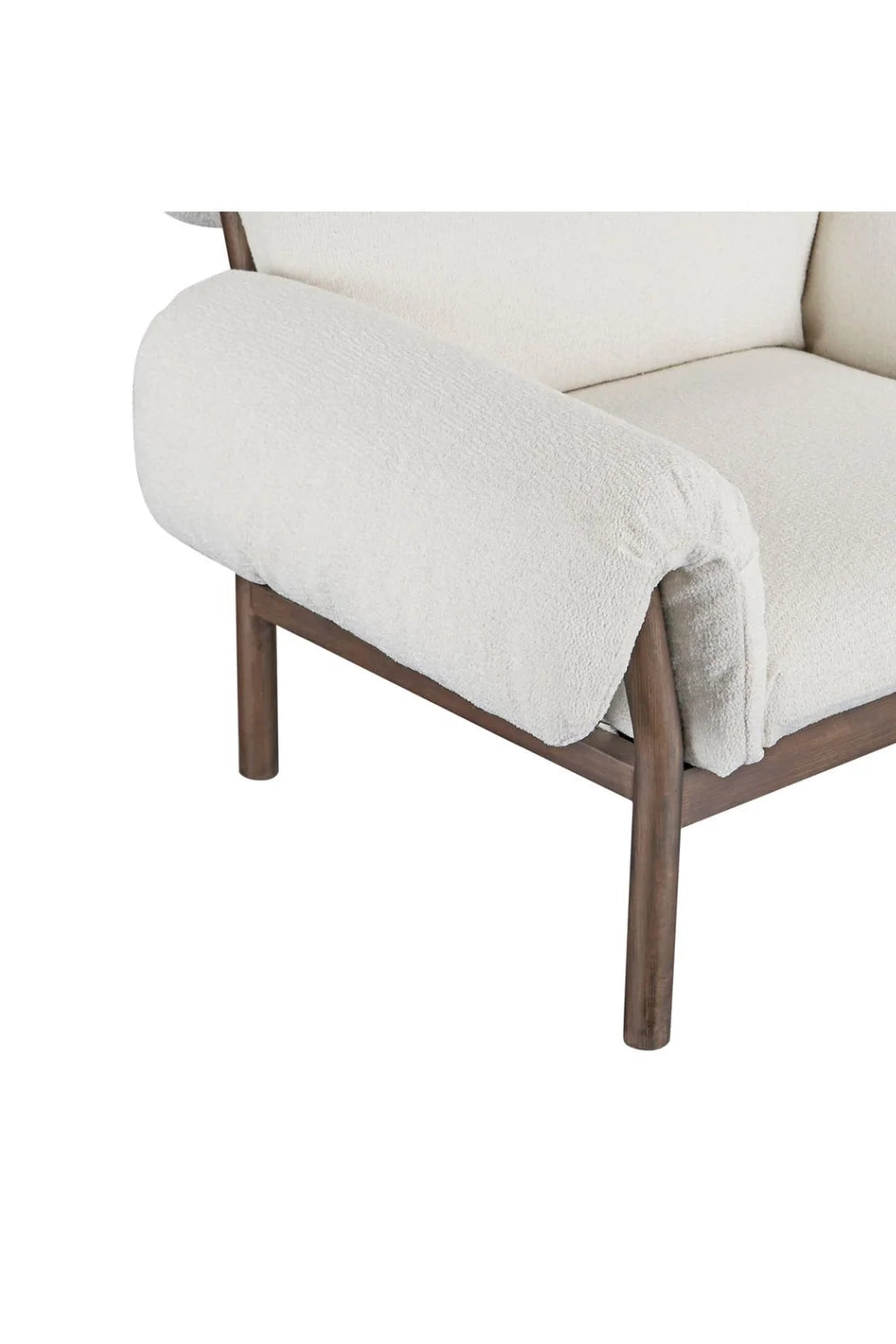 Luxury Ash Wood Lounge Chair Modern Italian Style for Villa