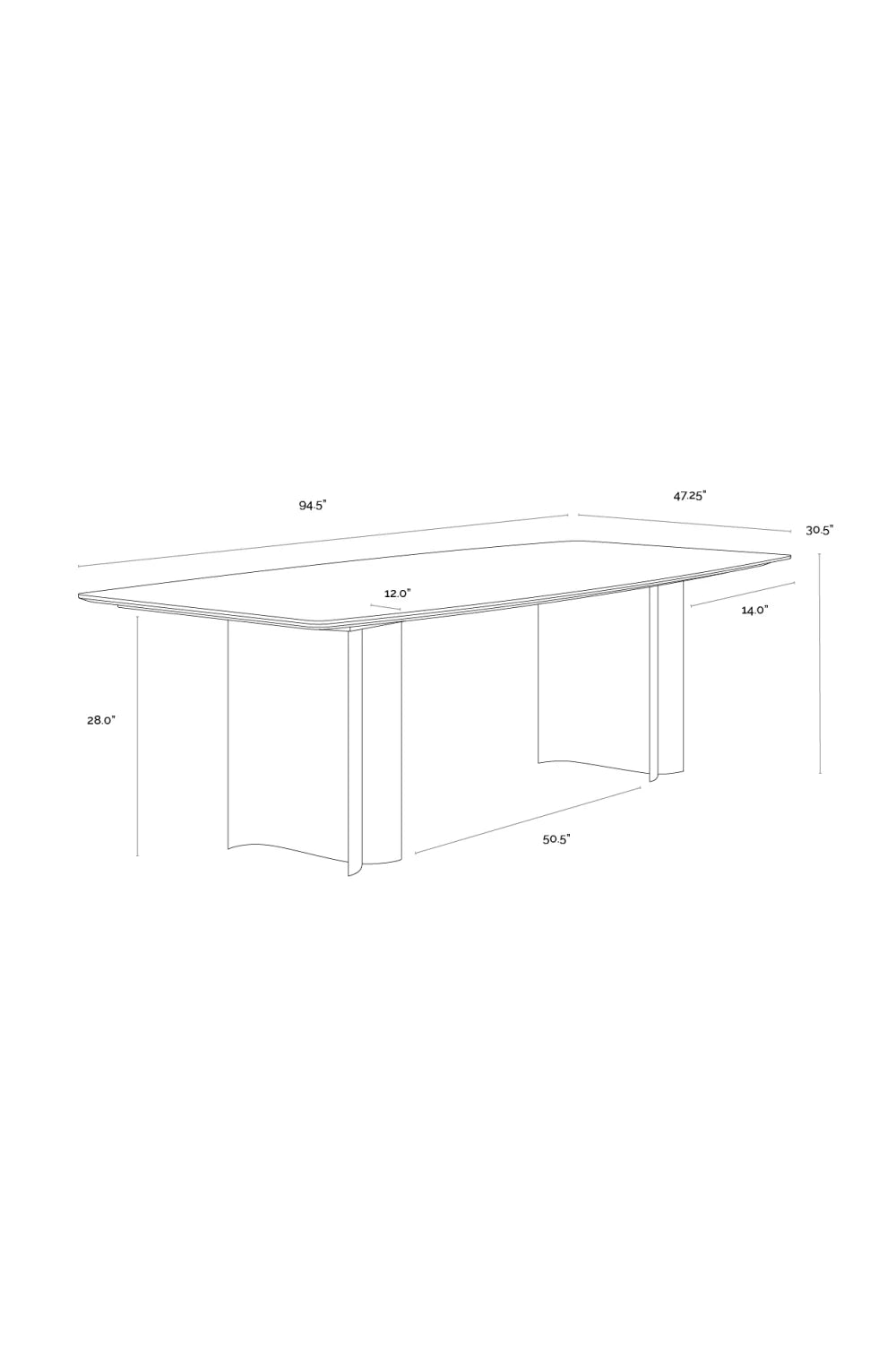 Luxury Astara Marble Dining Table Modern Italian Style for Villa