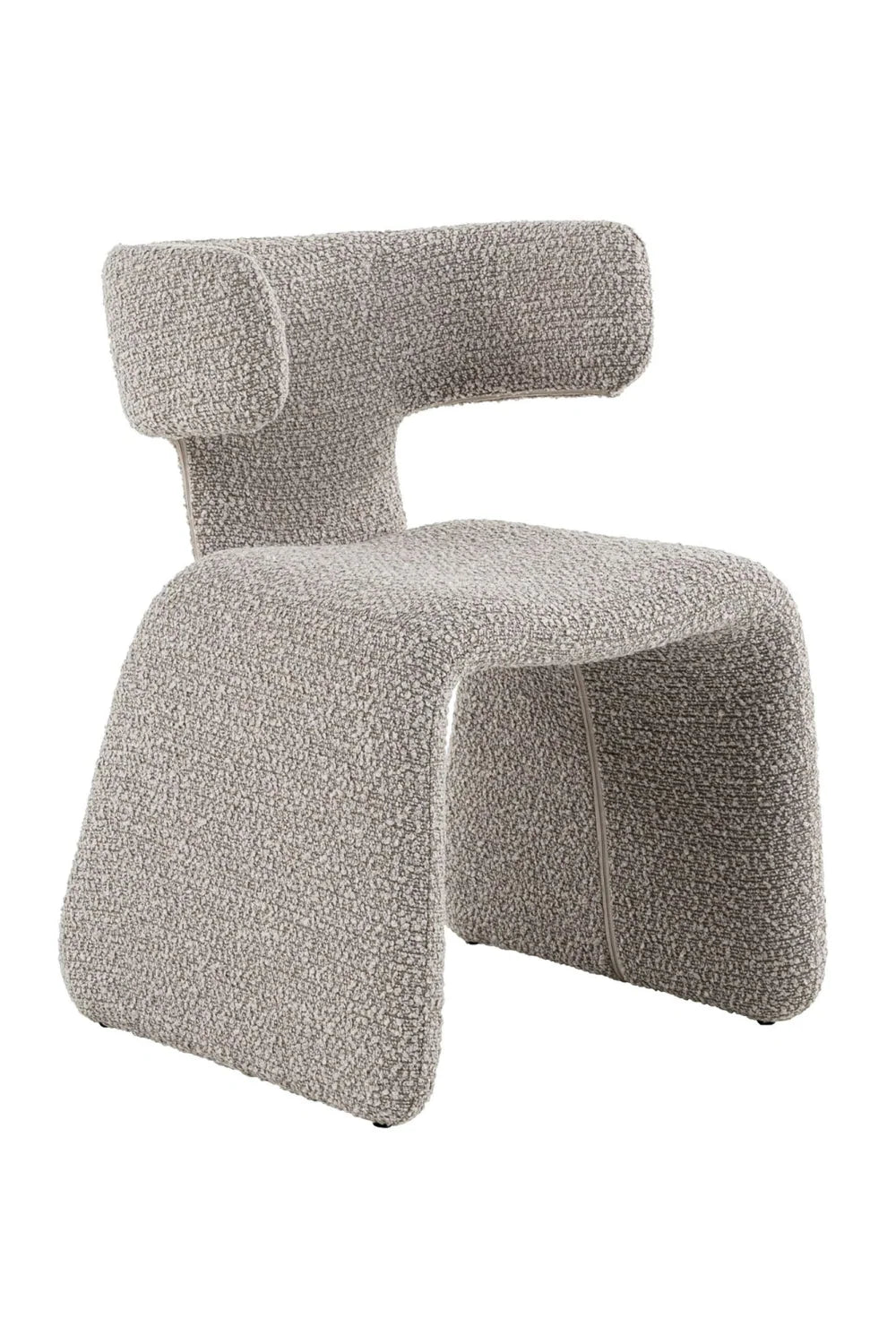 Luxury Asymmetrical Fabric Dining Chair European Style for Villa