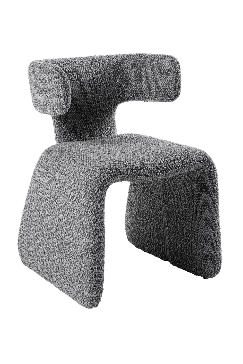 Luxury Asymmetrical Fabric Dining Chair European Style for Villa