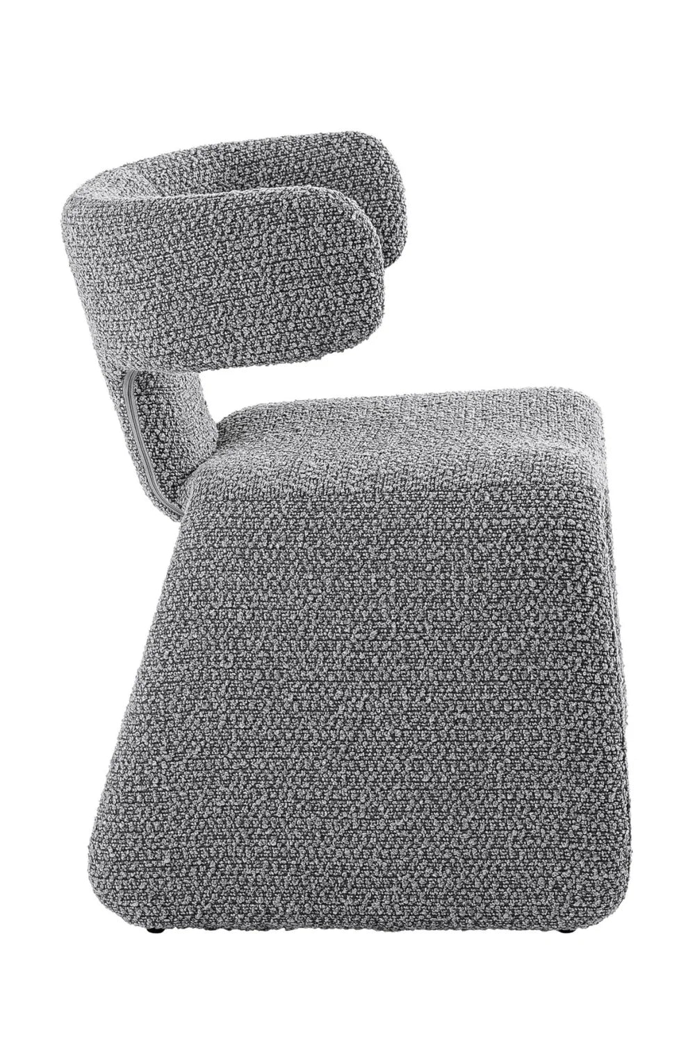 Luxury Asymmetrical Fabric Dining Chair European Style for Villa