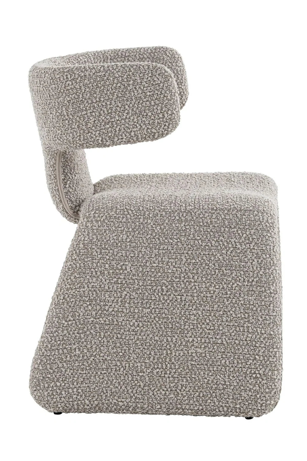 Luxury Asymmetrical Fabric Dining Chair European Style for Villa