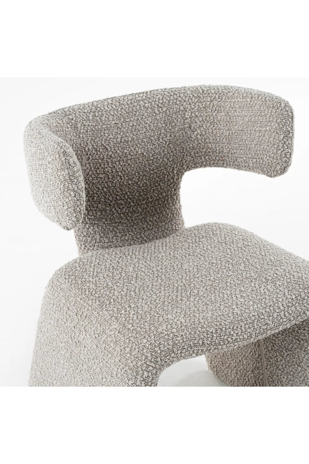 Luxury Asymmetrical Fabric Dining Chair European Style for Villa