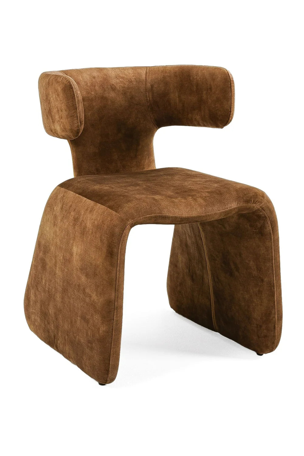 Luxury Asymmetrical Velvet Modern Dining Chair European Style for Villa