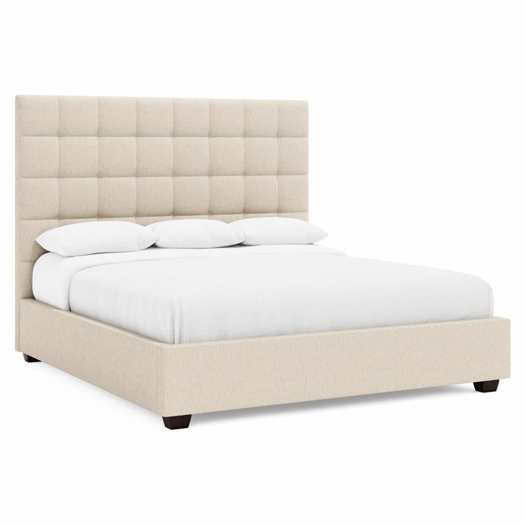 Luxury Avery Fabric Panel Bed Modern Italian Style for Villa