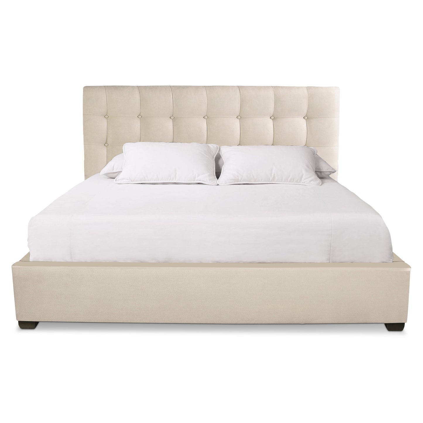 Luxury Avery Fabric Panel Bed Modern Italian Style for Villa