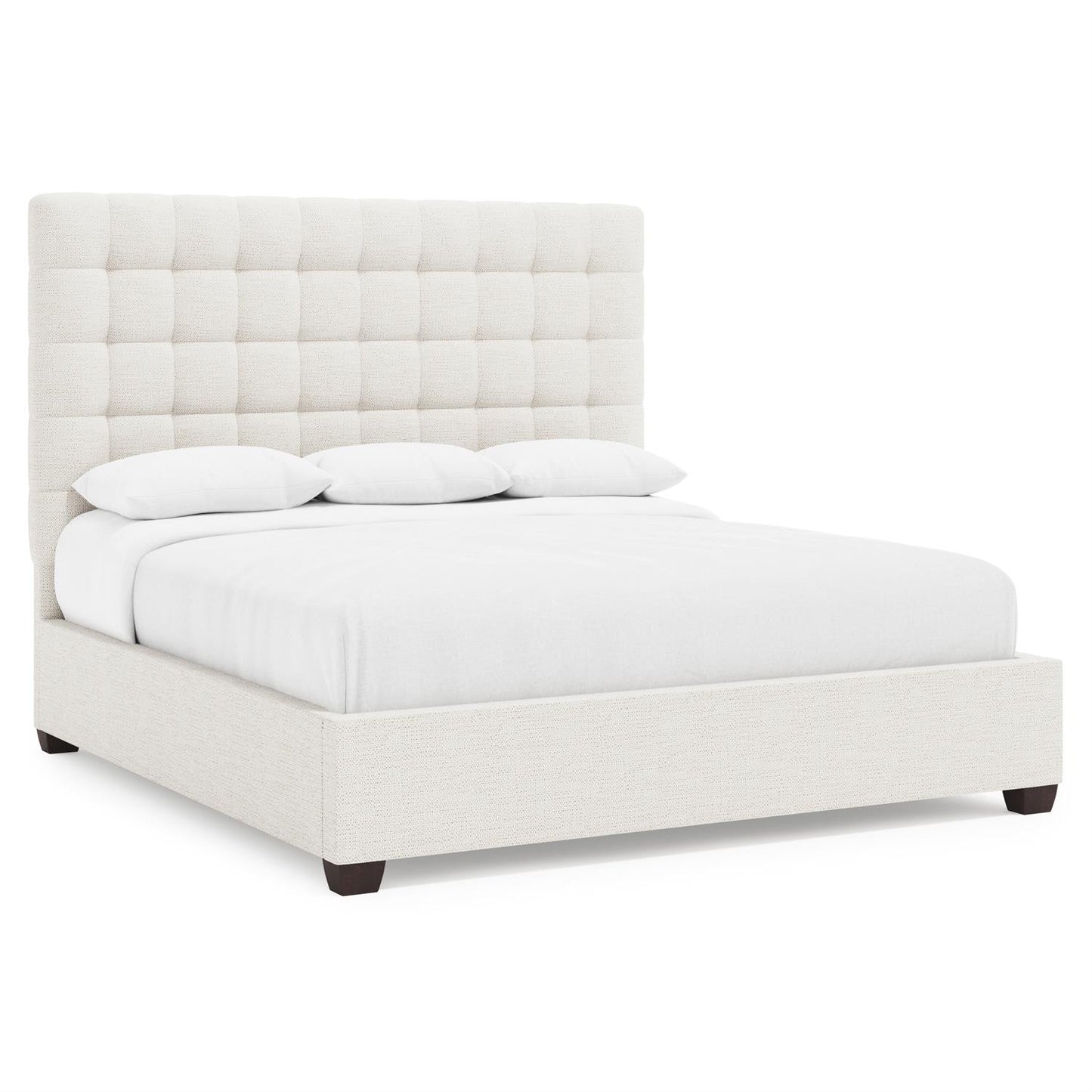Luxury Avery Fabric Panel Bed Modern Italian Style for Villa