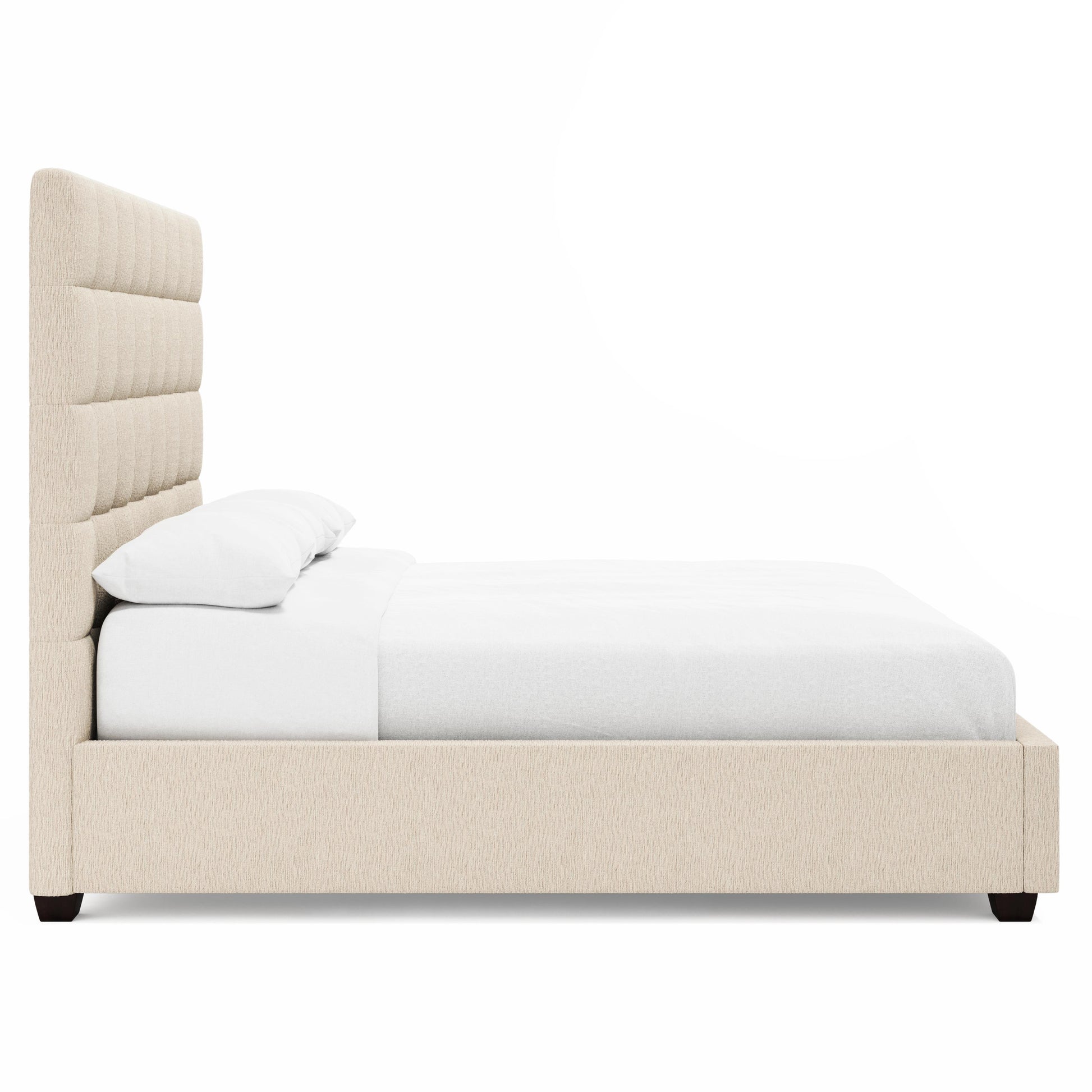 Luxury Avery Fabric Panel Bed Modern Italian Style for Villa