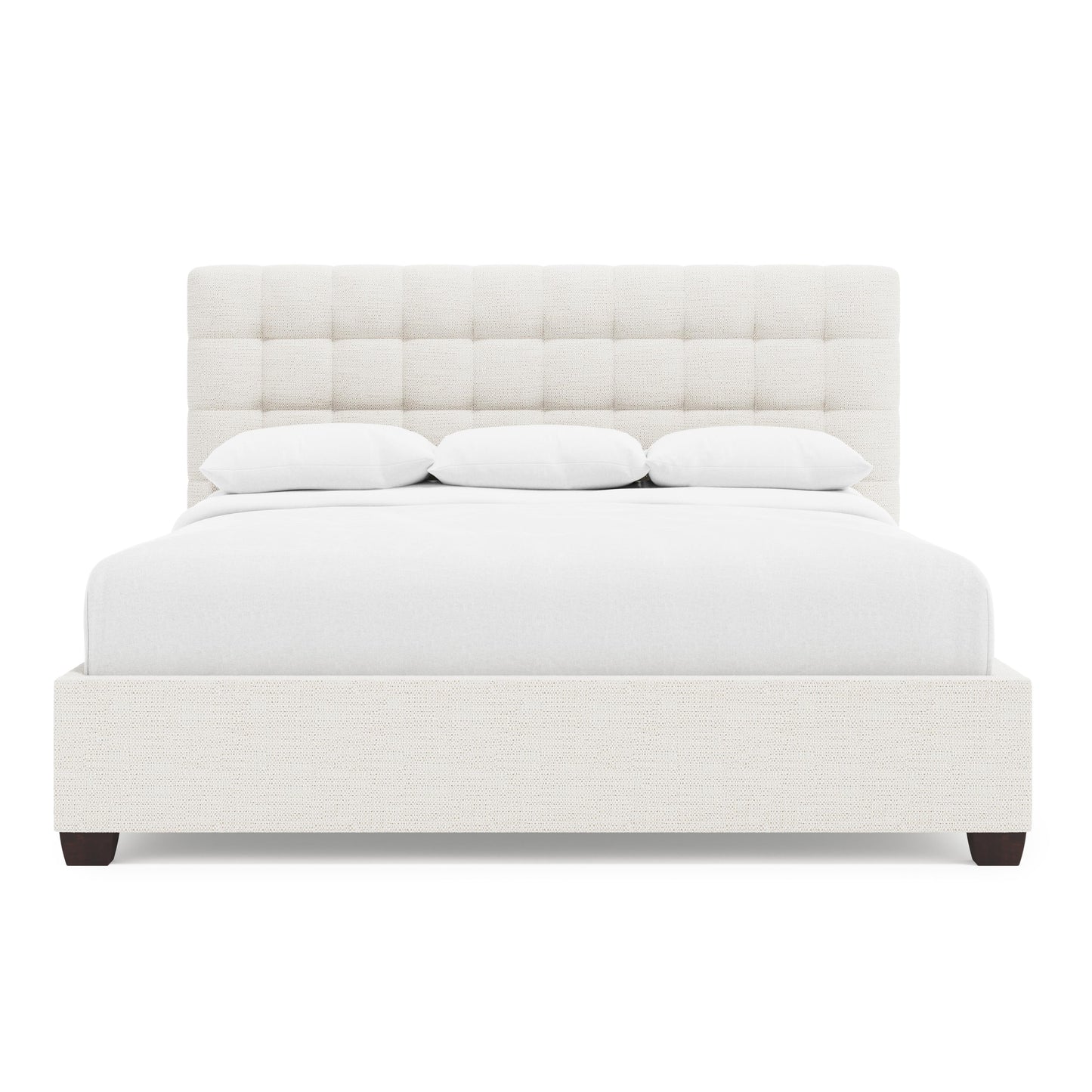 Luxury Avery Fabric Panel Bed Modern Italian Style for Villa