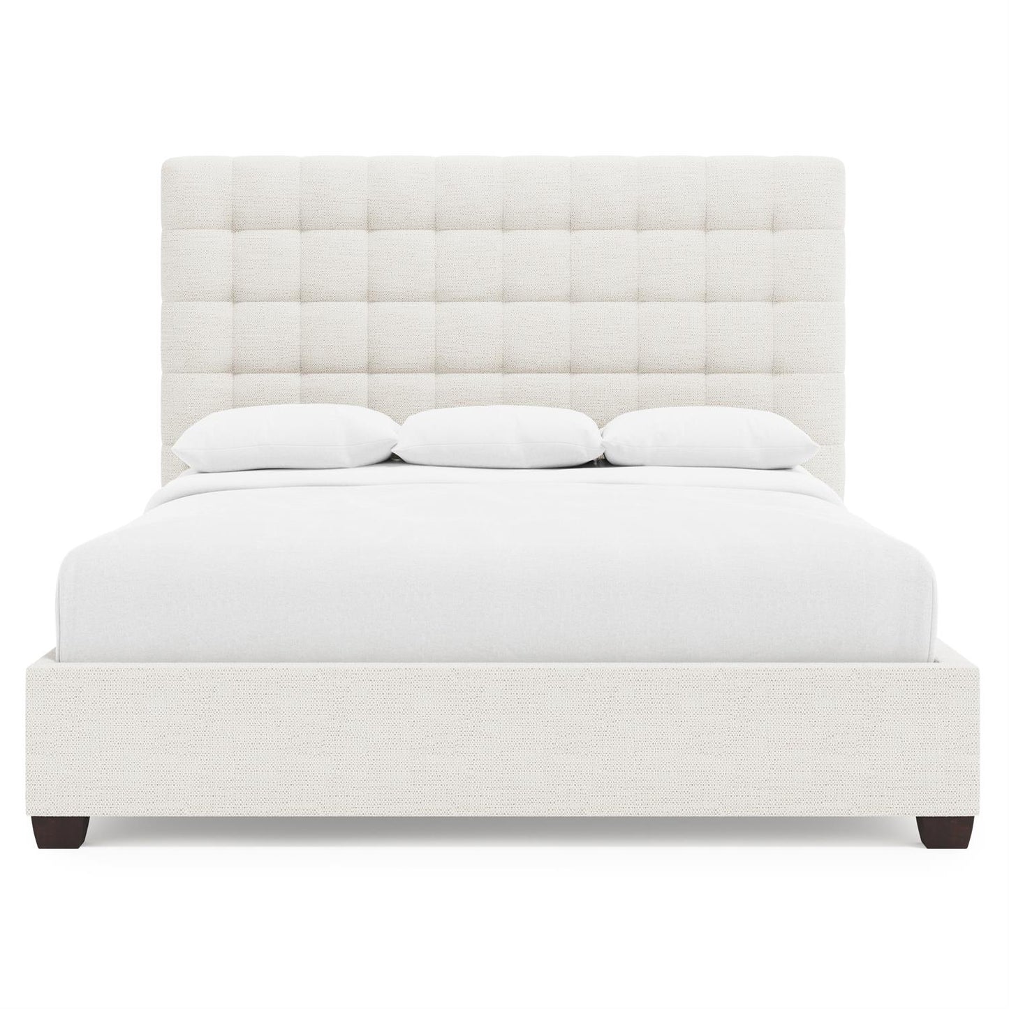 Luxury Avery Fabric Panel Bed Modern Italian Style for Villa