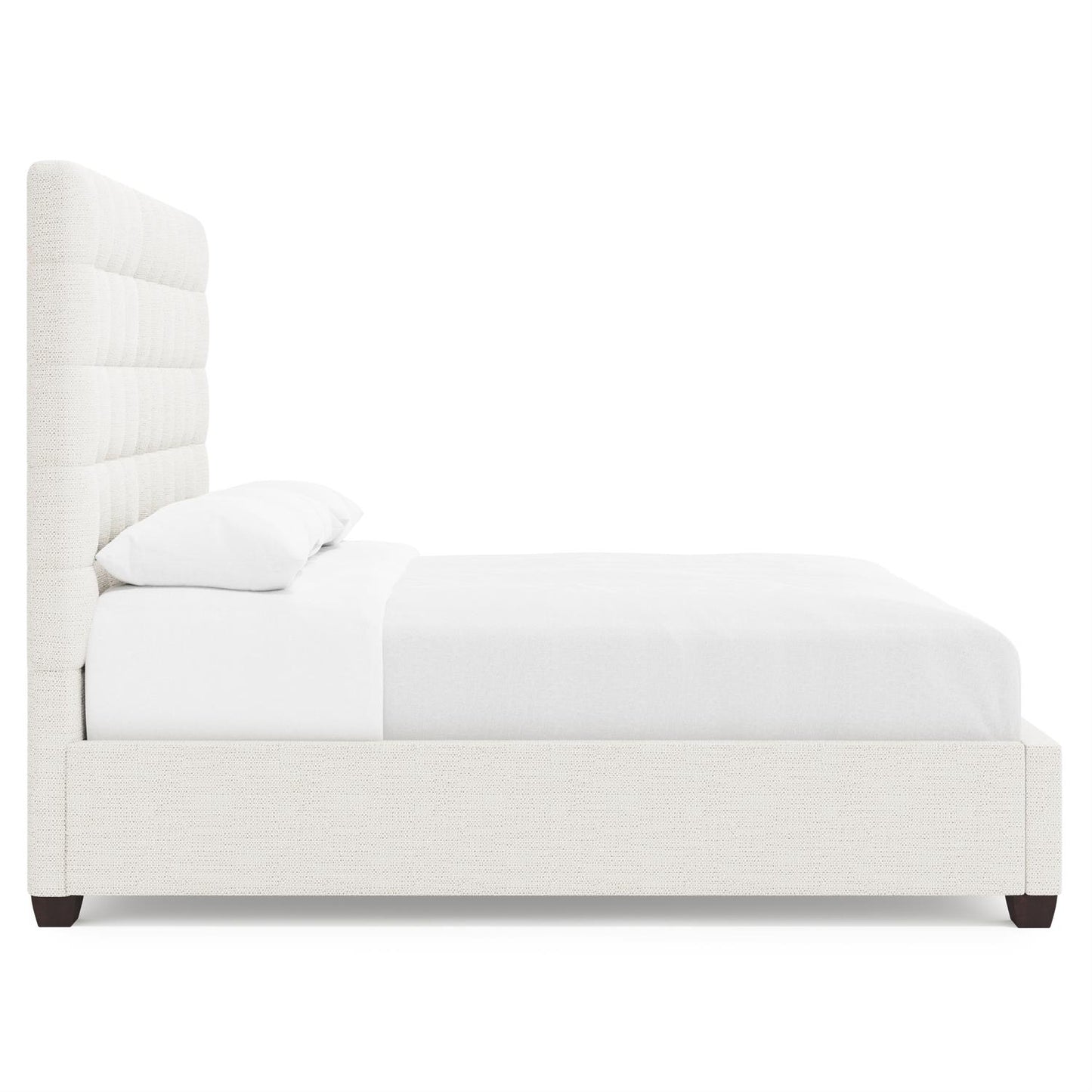 Luxury Avery Fabric Panel Bed Modern Italian Style for Villa