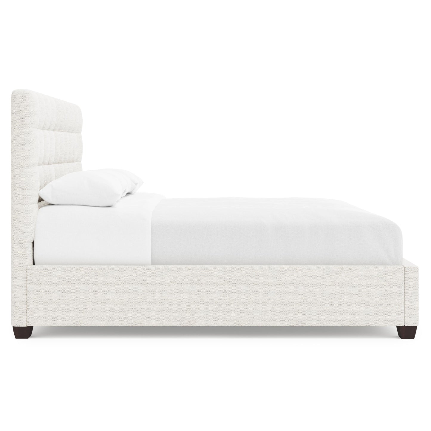 Luxury Avery Fabric Panel Bed Modern Italian Style for Villa