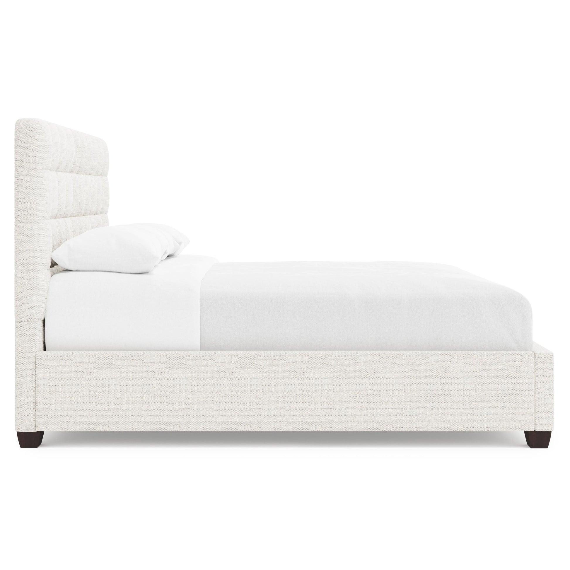 Luxury Avery Fabric Panel Bed Modern Italian Style for Villa