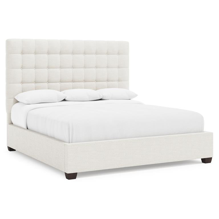 Luxury Avery Fabric Storage Panel Bed Modern Italian Style for Villa